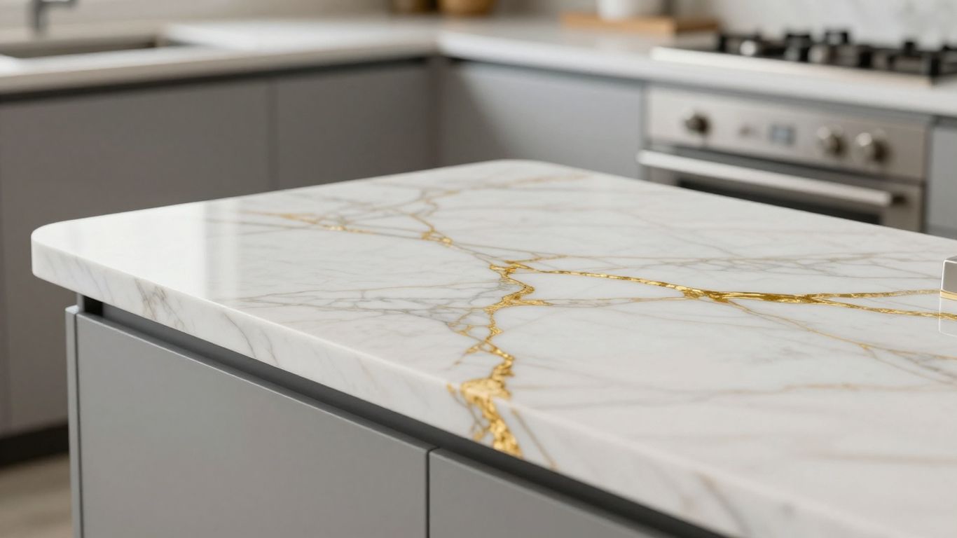 Elevate Your Kitchen with Stunning Calacatta Gold Quartz Worktops | www ...