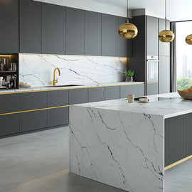CALACATTA STATUARIO POLISHED QUARTZ,,LQS,www.work-tops.com