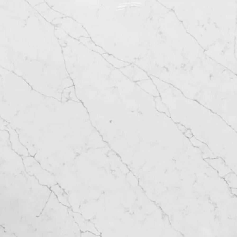 Alaska Bianca quartz surface sample