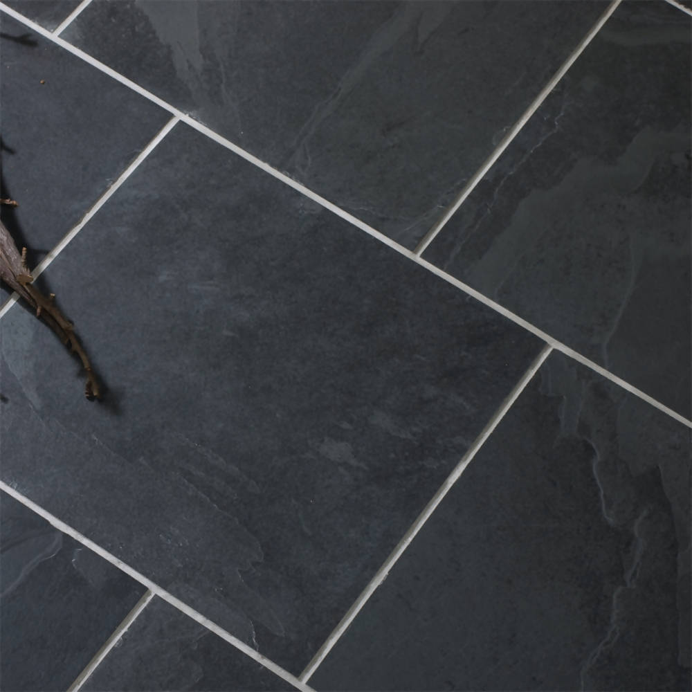 BRAZILIAN BLACK CALIBRATED RIVEN SLATE TILES | www.work-tops.com, image size:1000x1000