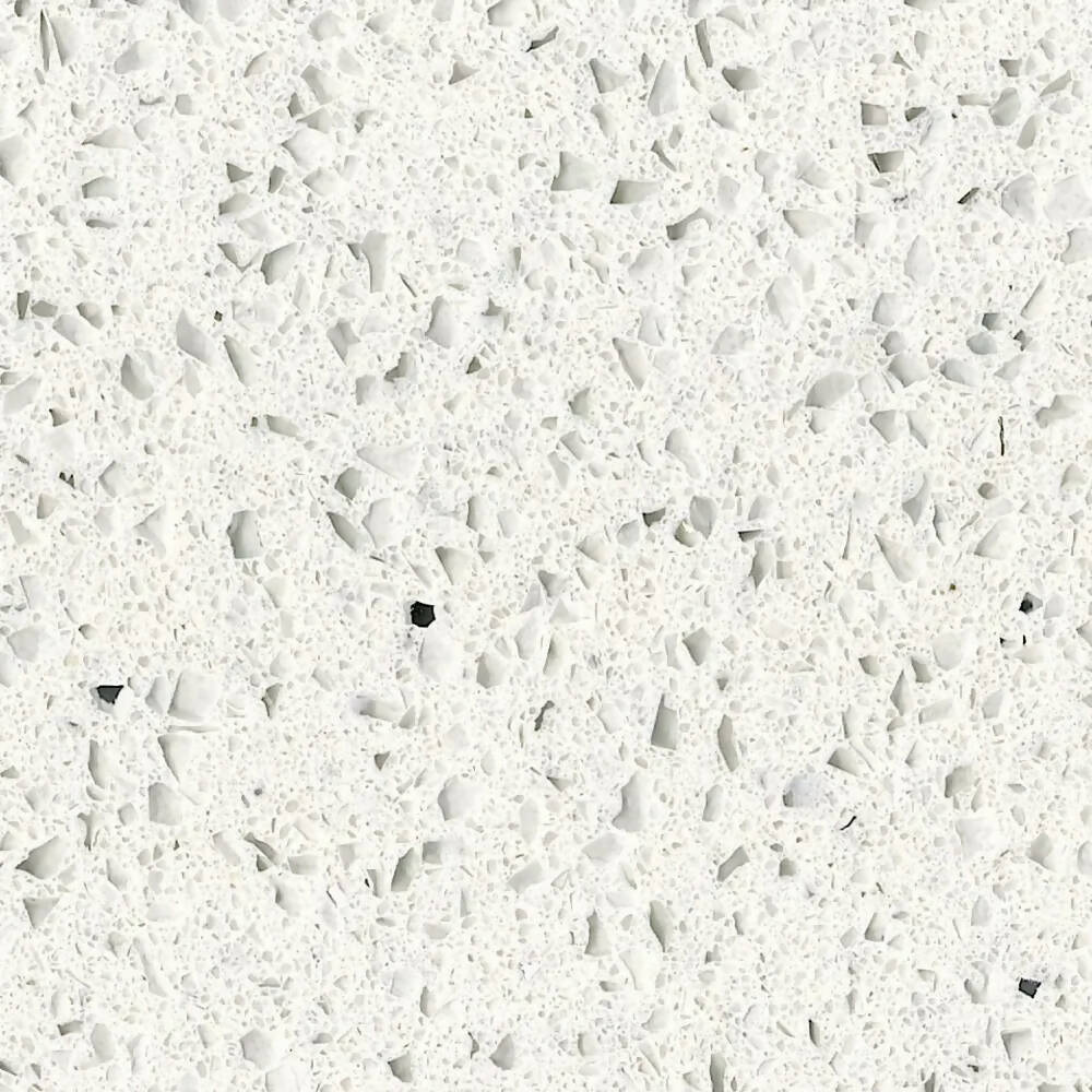 White Mirrorlux Composite Quartz Available In The UK White