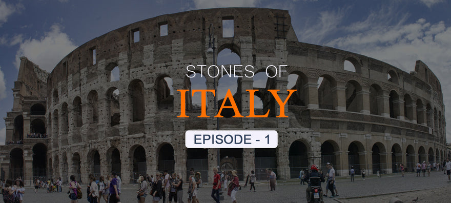 Colosseum is a  amphitheatre built during 70-80 AD in  Italy using Travertine rock