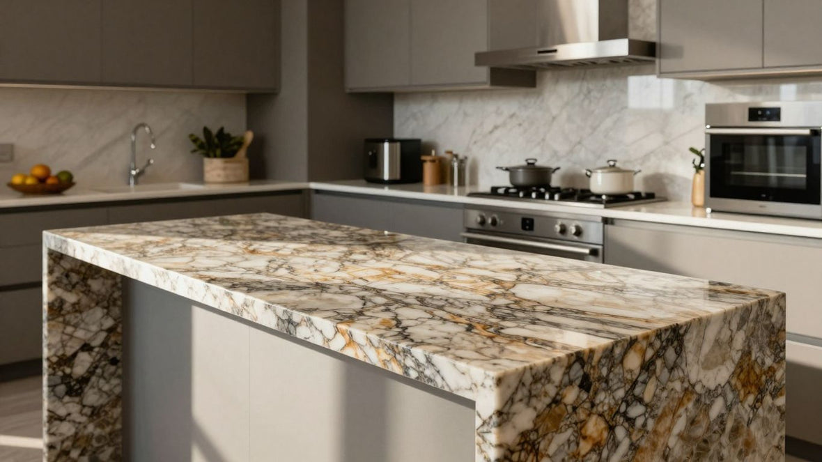 Granite countertop in a modern kitchen
