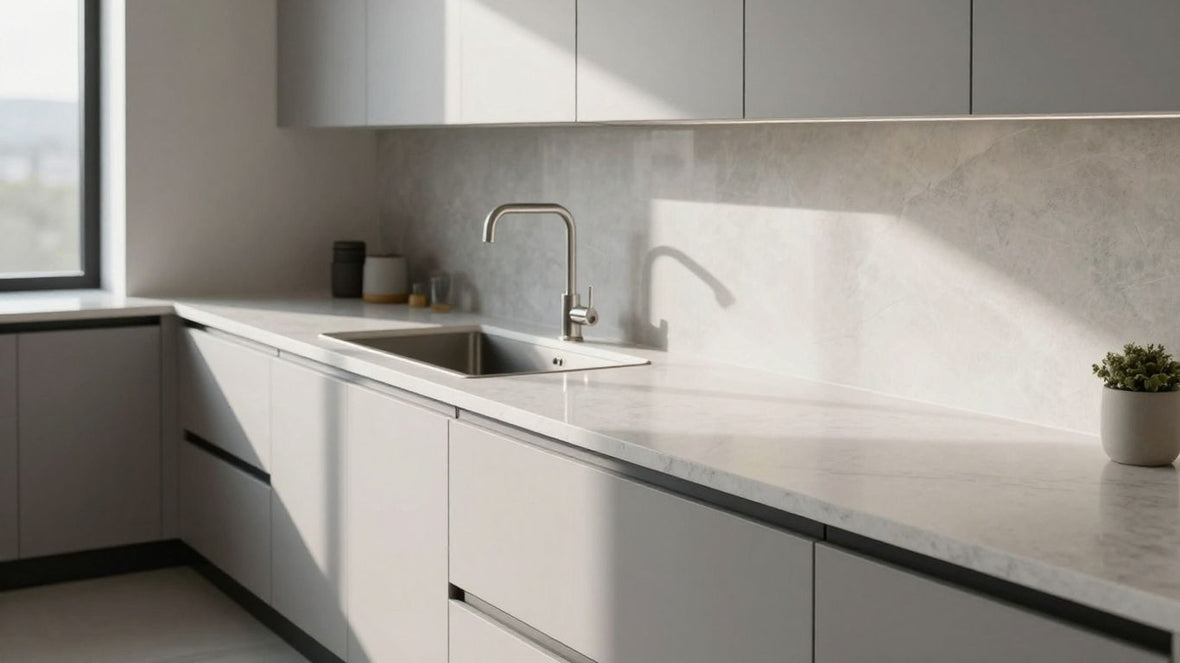 4 meter kitchen worktop with integrated sink