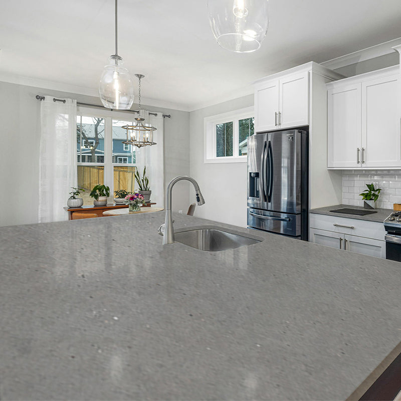 Multispec Countertops Grey Countertop that Looks Interesting Silestone | www.work-tops.com