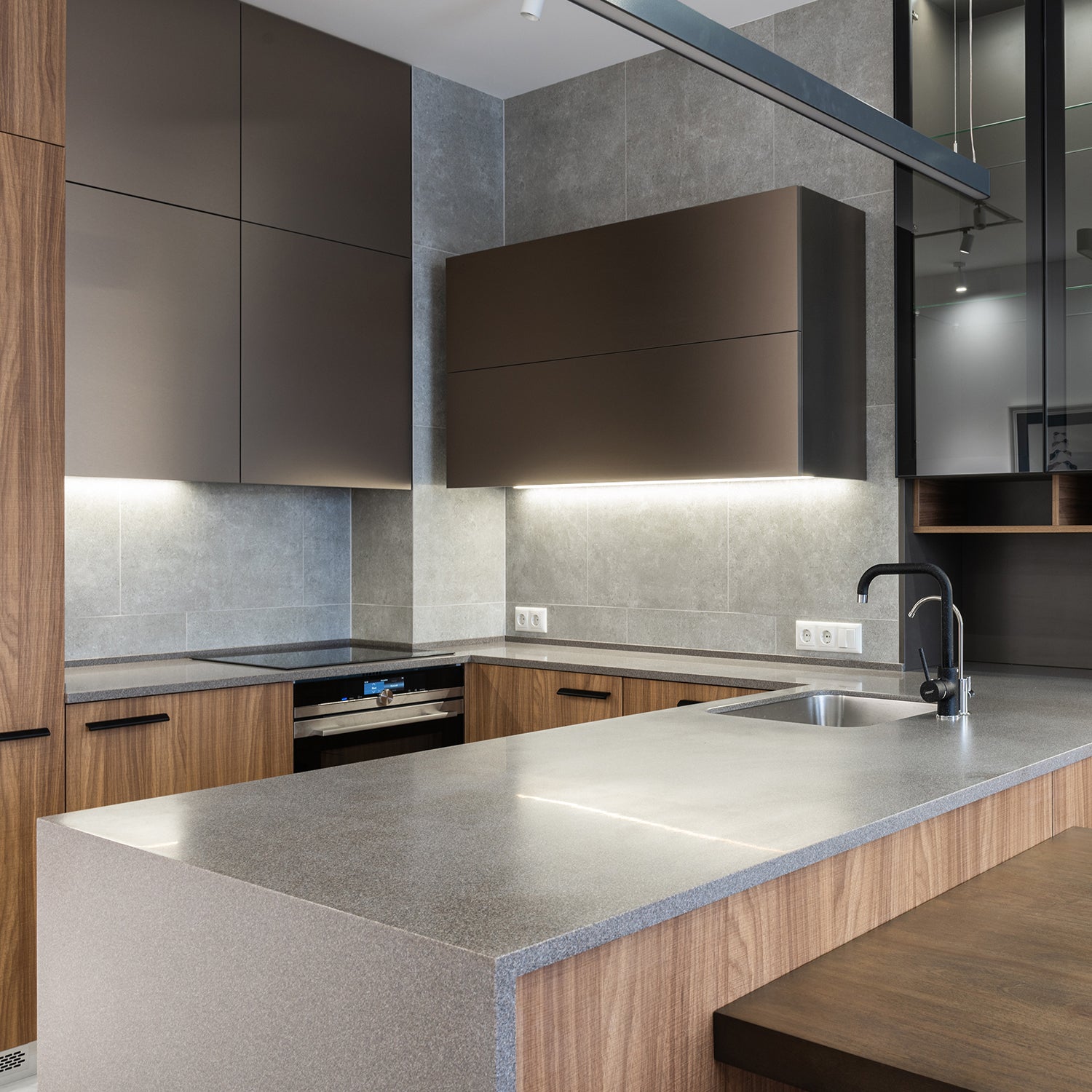 Grey Quartz Countertops Kitchen & Bathroom