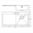 ZENUNO 5I-F BBR SINK,Stainless Steel Sink,1810 Company UK,www.work-tops.com