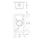 LUXSOPLUSUNO25 160U SINK,Stainless Steel Sink,1810 Company UK,www.work-tops.com