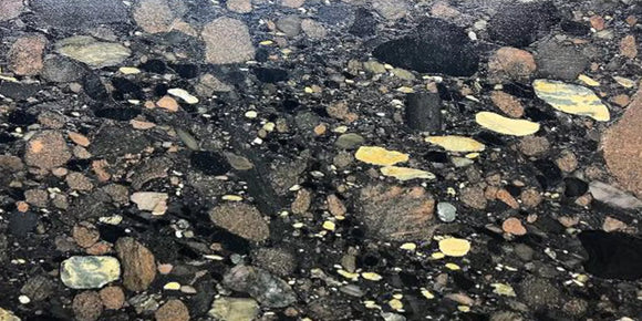BLACK MARINACE LEATHER QUARTZITE