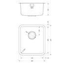 LUXSOPLUSUNO25 340U SINK,Stainless Steel Sink,1810 Company UK,www.work-tops.com