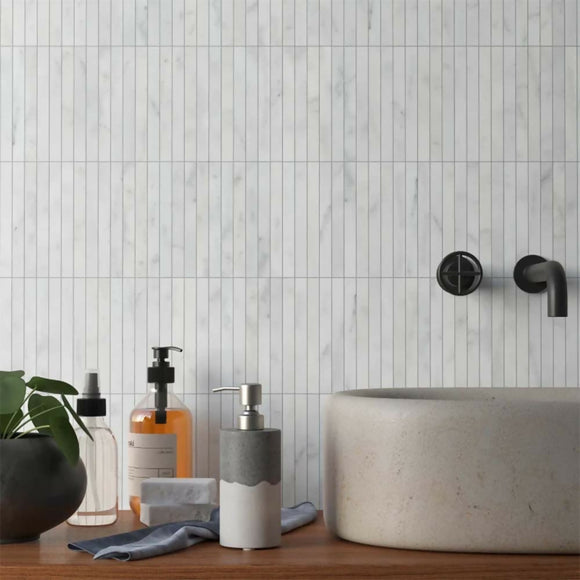 CARRARA WHITE KIT KAT MOSAIC