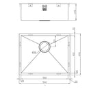 ZENUNO 500U SINK,Stainless Steel Sink,1810 Company UK,www.work-tops.com