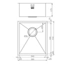 ZENUNO 340U SINK,Stainless Steel Sink,1810 Company UK,www.work-tops.com