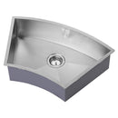 ZENUNO 675U CURVE SINK,Stainless Steel Sink,1810 Company UK,www.work-tops.com