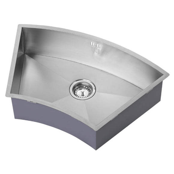 ZENUNO 675U CURVE SINK,Stainless Steel Sink,1810 Company UK,www.work-tops.com