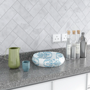 CARRARA WHITE HERRINGBONE MARBLE TILES Product