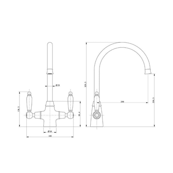 RODEZ CLASSIC SINGLE TAP,Tap,1810 Company UK,www.work-tops.com