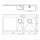 ZENDUO 6I-F BBR SINK,Stainless Steel Sink,1810 Company UK,www.work-tops.com