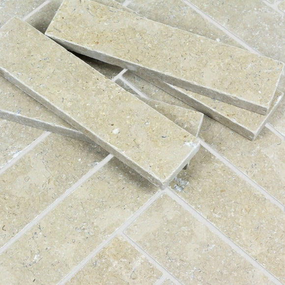 DESERT PEARL HERRINGBONE LIMESTONE