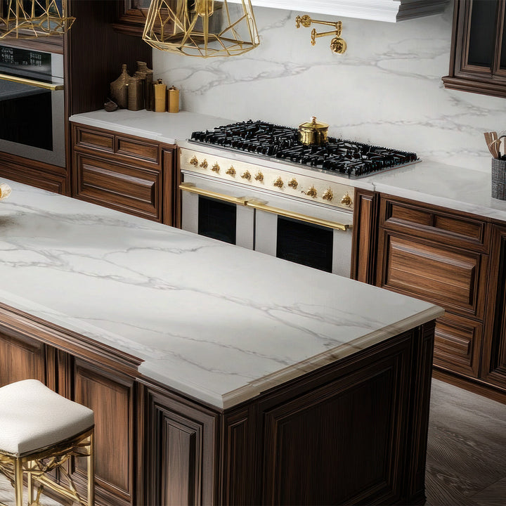 CALACATTA FANCY CRYSTAL POLISHED QUARTZ