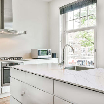 CALACATTA VISTA POLISHED QUARTZ,DIY_Worktops,Athena Surfaces,www.work-tops.com