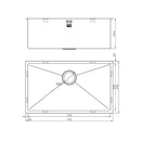 ZENUNO15 700U DEEP SINK,Stainless Steel Sink,1810 Company UK,www.work-tops.com
