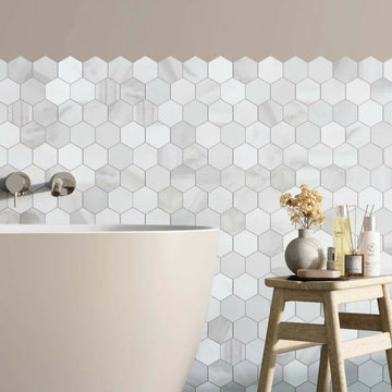 CALACATTA ISOLA HEXAGON MOSAIC