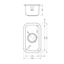 ETROUNO 170U SINK,Stainless Steel Sink,1810 Company UK,www.work-tops.com