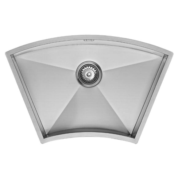 ZENUNO 675U CURVE SINK,Stainless Steel Sink,1810 Company UK,www.work-tops.com