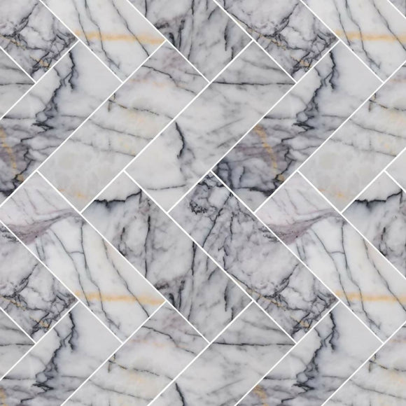 LILAC HERRINGBONE MARBLE