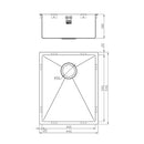 ZENUNO15 500U OSW SINK,Stainless Steel Sink,1810 Company UK,www.work-tops.com
