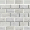 CARRARA WHITE BEVELLED METRO MOSAIC-1