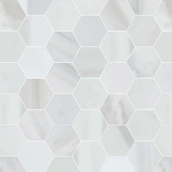 CALACATTA ISOLA HEXAGON MOSAIC