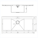ZENUNO 45I-F DEEP SINK,Stainless Steel Sink,1810 Company UK,www.work-tops.com