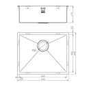 ZENUNO15 500U SINK,Stainless Steel Sink,1810 Company UK,www.work-tops.com
