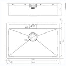 ZENUNO15 700 I-F SINK,Stainless Steel Sink,1810 Company UK,www.work-tops.com