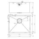 ZENUNO 500U DEEP SINK,Stainless Steel Sink,1810 Company UK,www.work-tops.com