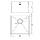 ZENUNO 400U DEEP SINK,Stainless Steel Sink,1810 Company UK,www.work-tops.com