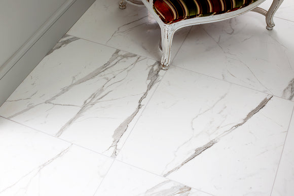 Web statuario marble effect porcelain tiles 12