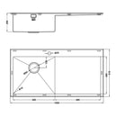 RAZORUNO10 5 IF BBL SINK,Stainless Steel Sink,1810 Company UK,www.work-tops.com