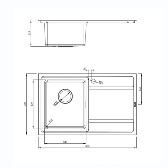 BORDOUNO 800I BBL SINK,Stainless Steel Sink,1810 Company UK,www.work-tops.com