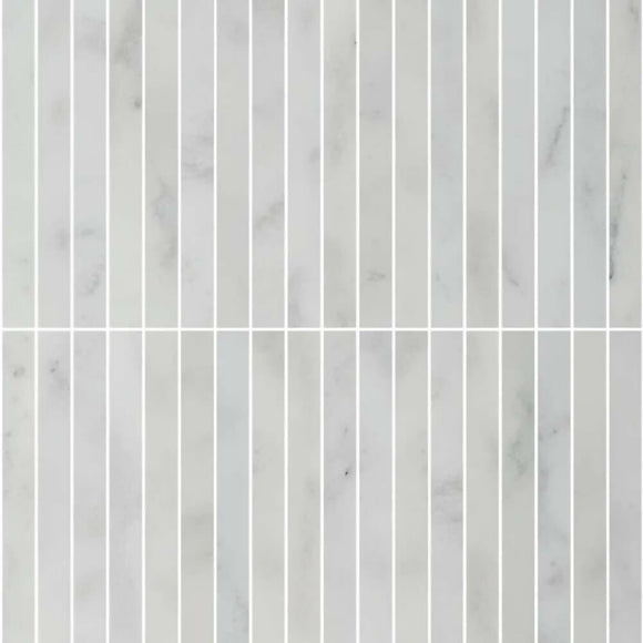 CARRARA WHITE KIT KAT MOSAIC