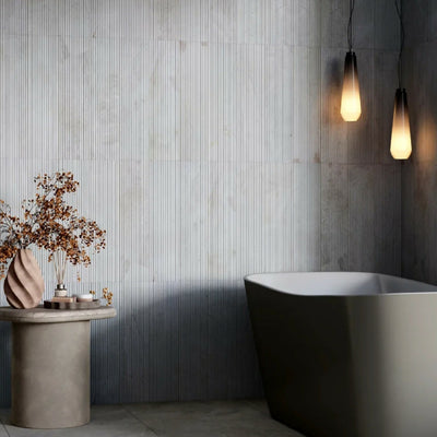 CREMA MARFIL FLUTED MARBLE