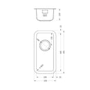 LUXSOPLUSUNO25 180U SINK,Stainless Steel Sink,1810 Company UK,www.work-tops.com