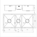 ZENTRIO 340/180/340U SINK,Stainless Steel Sink,1810 Company UK,www.work-tops.com