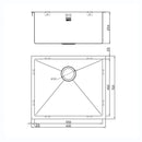 ZENUNO15 550U XXL DEEP SINK,Stainless Steel Sink,1810 Company UK,www.work-tops.com