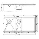 RAZORDUO10 6 IF BBL SINK,Stainless Steel Sink,1810 Company UK,www.work-tops.com