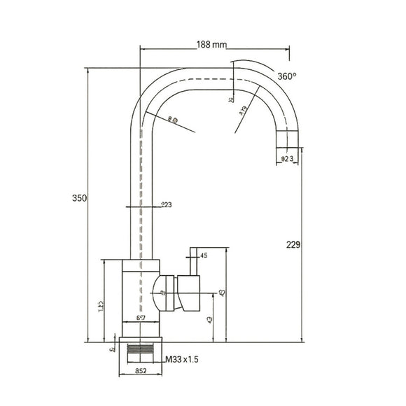 MATT BLACK TAP,Tap,LQS Sink,www.work-tops.com