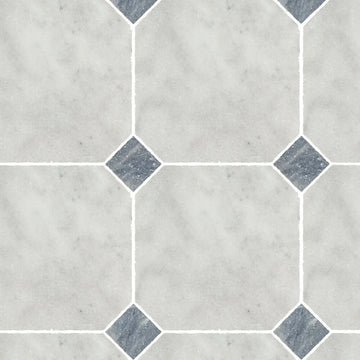 CARIA LUNA ASH BLUE OCTAGON MARBLE TILES,Tiles- Marble,IONIC STONE,www.work-tops.com