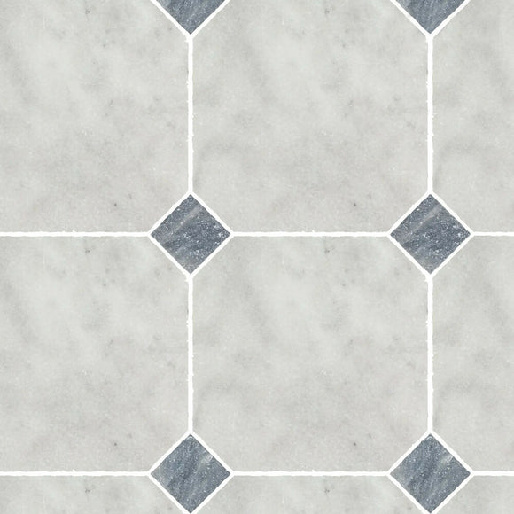 CARIA LUNA ASH BLUE OCTAGON MARBLE TILES,Tiles- Marble,IONIC STONE,www.work-tops.com